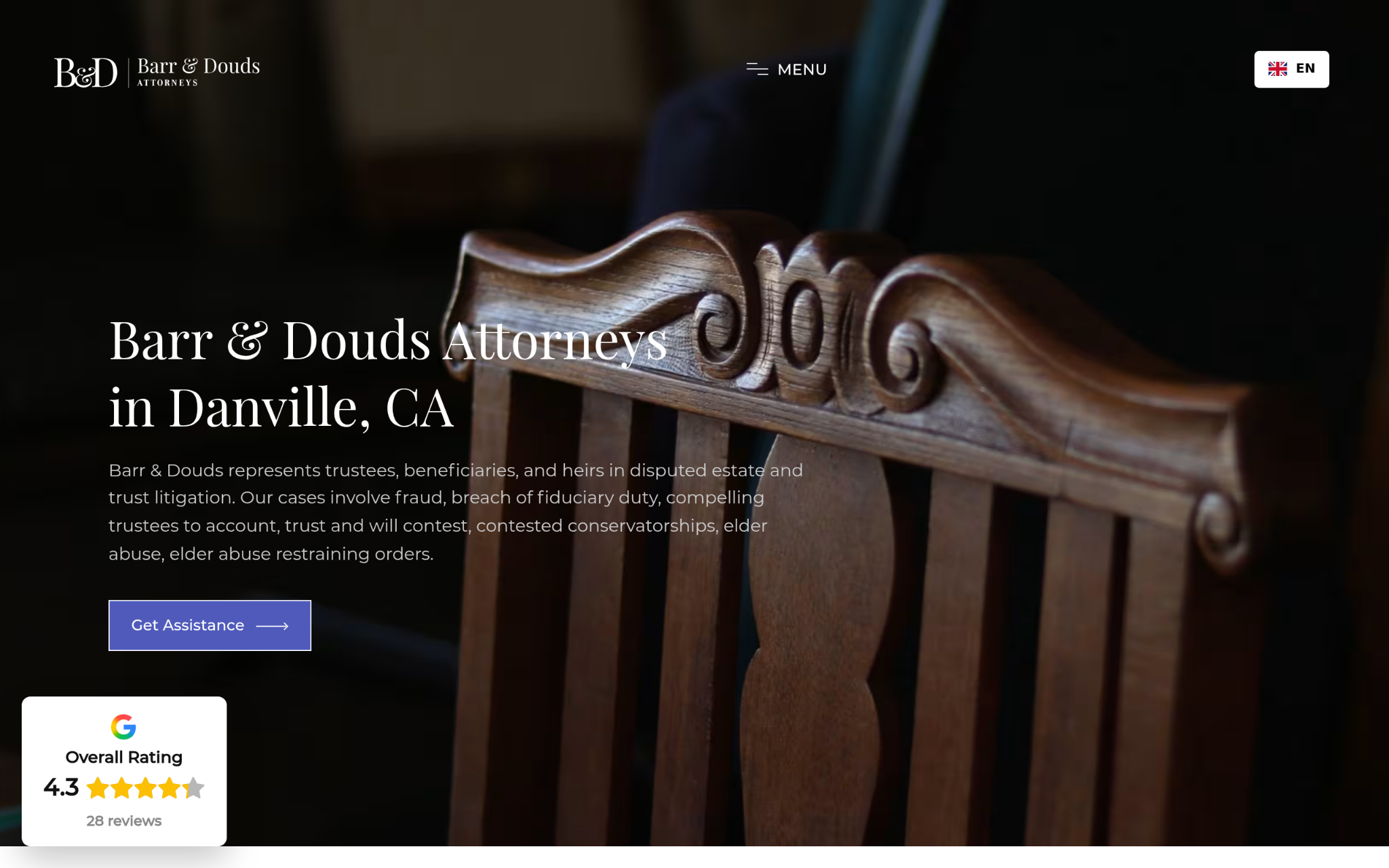 Barr & Douds Attorneys - Best for Trust and Estate Litigation and Elder Law Matters — website screenshot