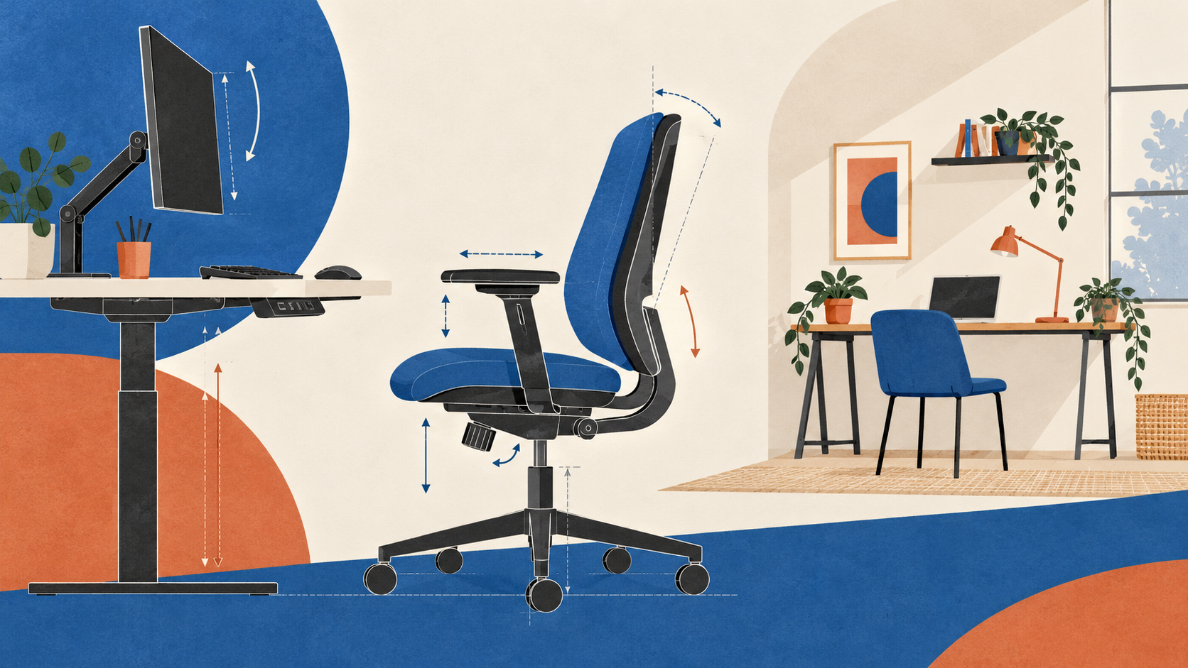 Illustration of an ergonomic workstation handover