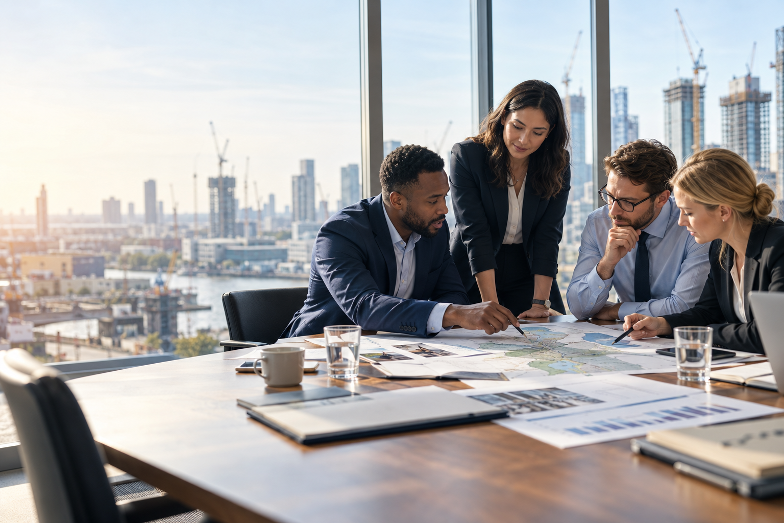 Industrial Strategy workforce planning Recruitment professionals reviewing industrial workforce plans