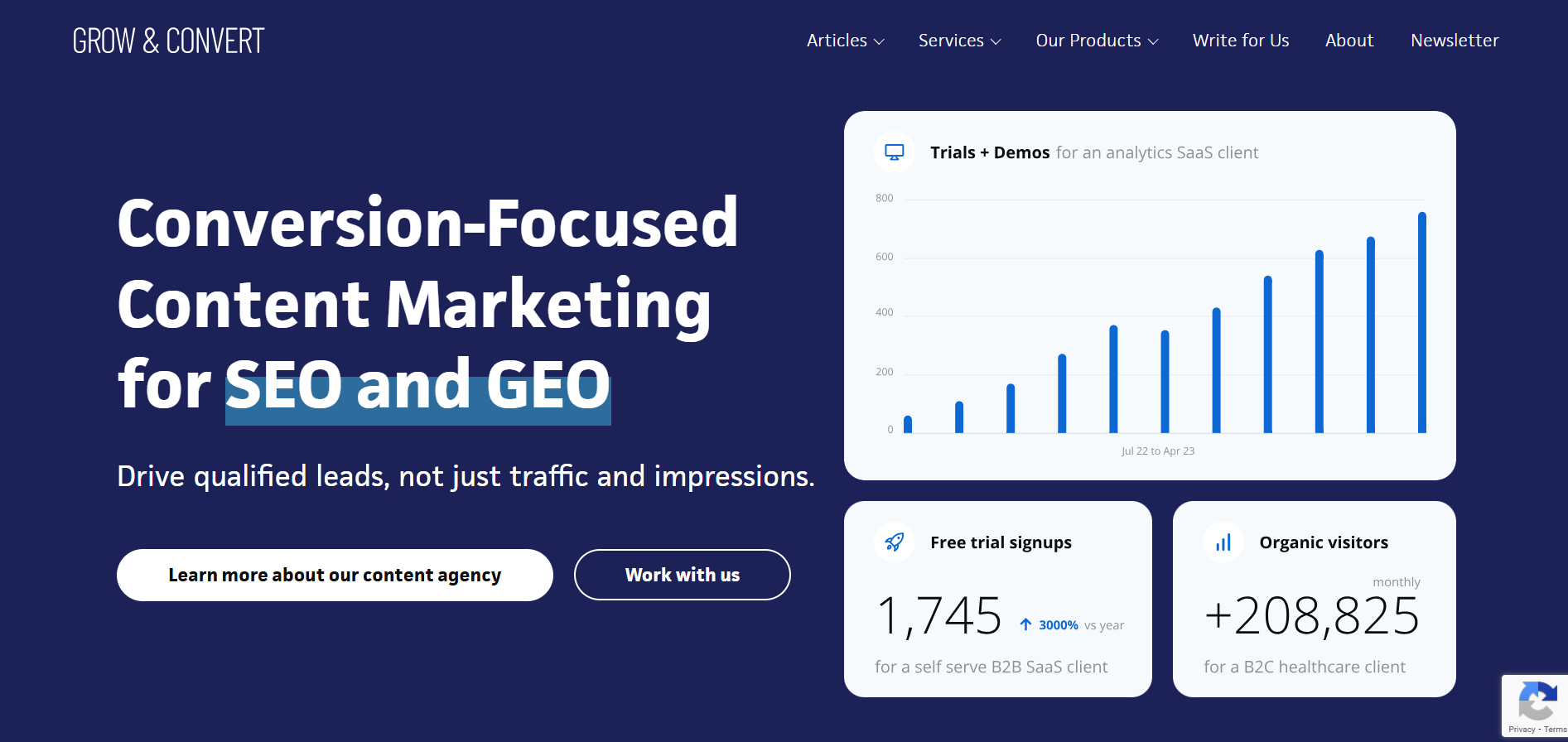 Grow and Convert