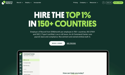 RemotePeople website screenshot supplied with the review