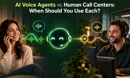 When to Use AI Voice Agents for Customer Service Instead of Human Call Centers