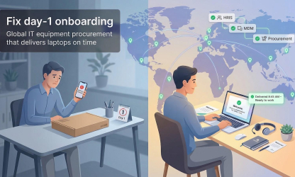 5 IT Equipment Procurement Services That Fix Day-1 Onboarding
