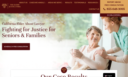 Elder Justice Firm website