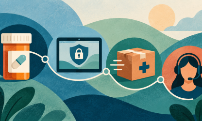 Illustration of telehealth roles and patient care operations