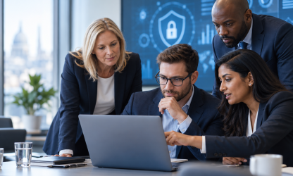 Financial advisers taking part in cybersecurity training