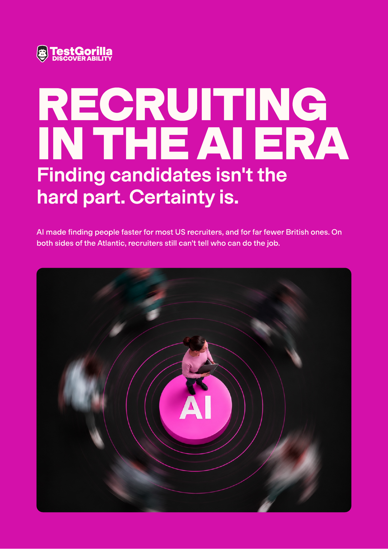 Cover of TestGorilla’s Recruiting in the AI Era 2026 report